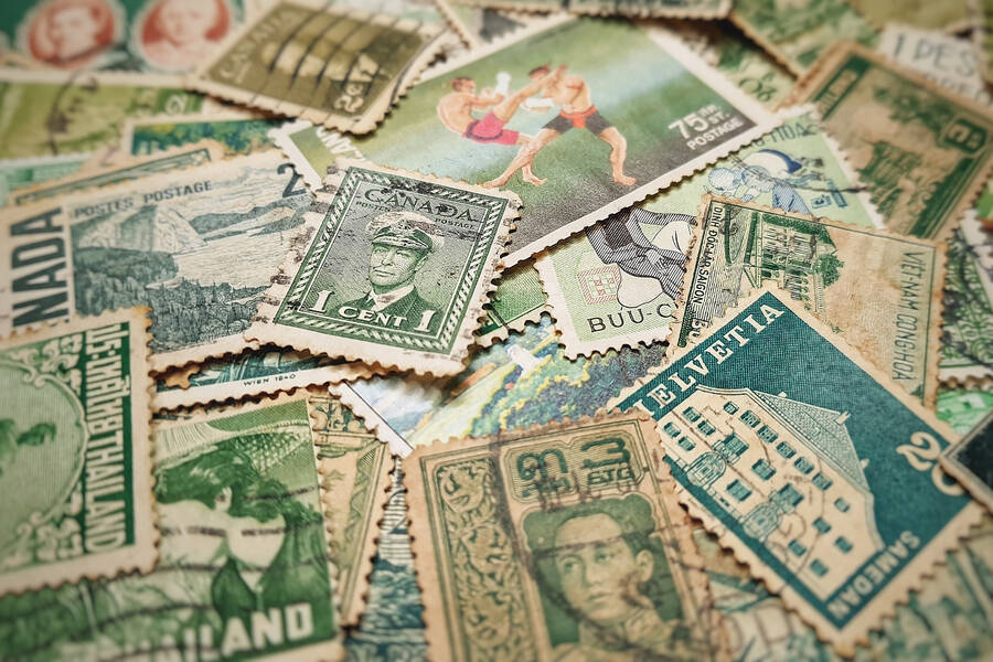 Postage stamps with flowers Jigsaw Puzzle (Other, Collecting) Puzzle